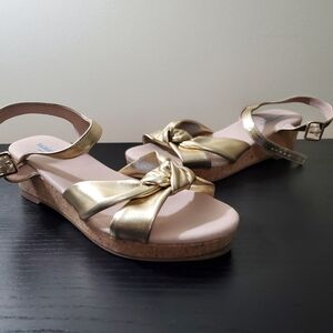 Girls Gold Sandals